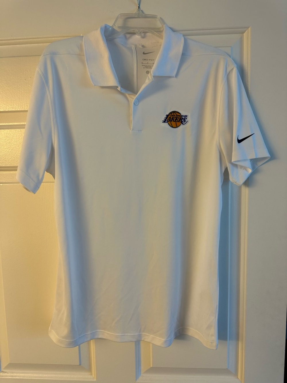 Nike Los Angeles Lakers White Polo Shirt